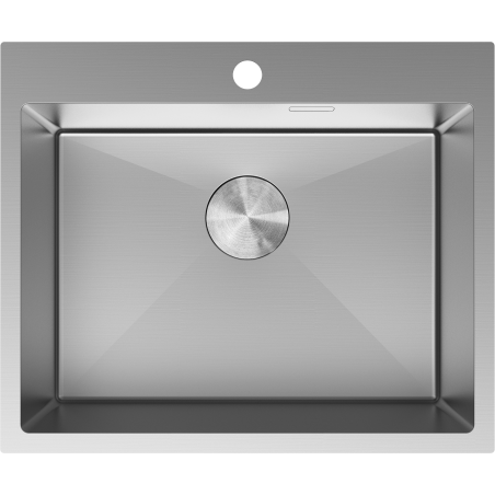 Mexen Solix plieninė kriauklė 1 skyrius 600 x 500 mm, inox - 6408601000-01