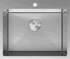 Mexen Solix plieninė virtuvės kriauklė 1 kamera 600 x 500 mm, inox - 6408601000-01