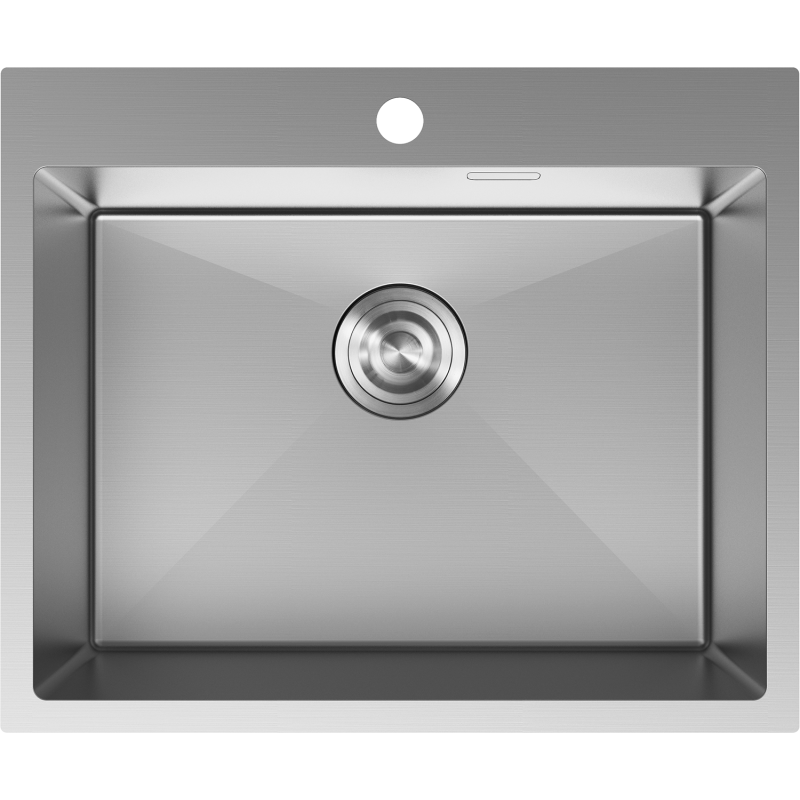 Mexen Solix plieninė virtuvės kriauklė 1 kamera 600 x 500 mm, inox - 6408601000-01