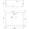 Mexen Solix plieninė kriauklė 1 skyrius 600 x 500 mm, inox - 6408601000-01