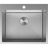 Mexen Solix nerūdijančio plieno vienos kameros kriauklė 600 x 500 mm, inox HC - 6408601000-01HC