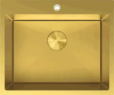Mexen Solix plieninė vienos sekcijos plautuvė 600 x 500 mm, auksinė HC - 6408601000-55HC