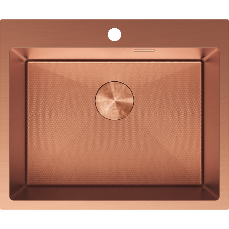 Mexen Solix plieninė virtuvinė kriauklė 1 skyrius 600 x 500 mm, varis HC - 6408601000-65HC