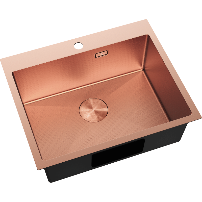 Mexen Solix plieninė virtuvinė kriauklė 1 skyrius 600 x 500 mm, varis HC - 6408601000-65HC