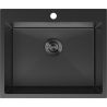 Mexen Solix plieninė plautuvė, 1 skyrius, 600 x 500 mm, juoda - 6408601000-70