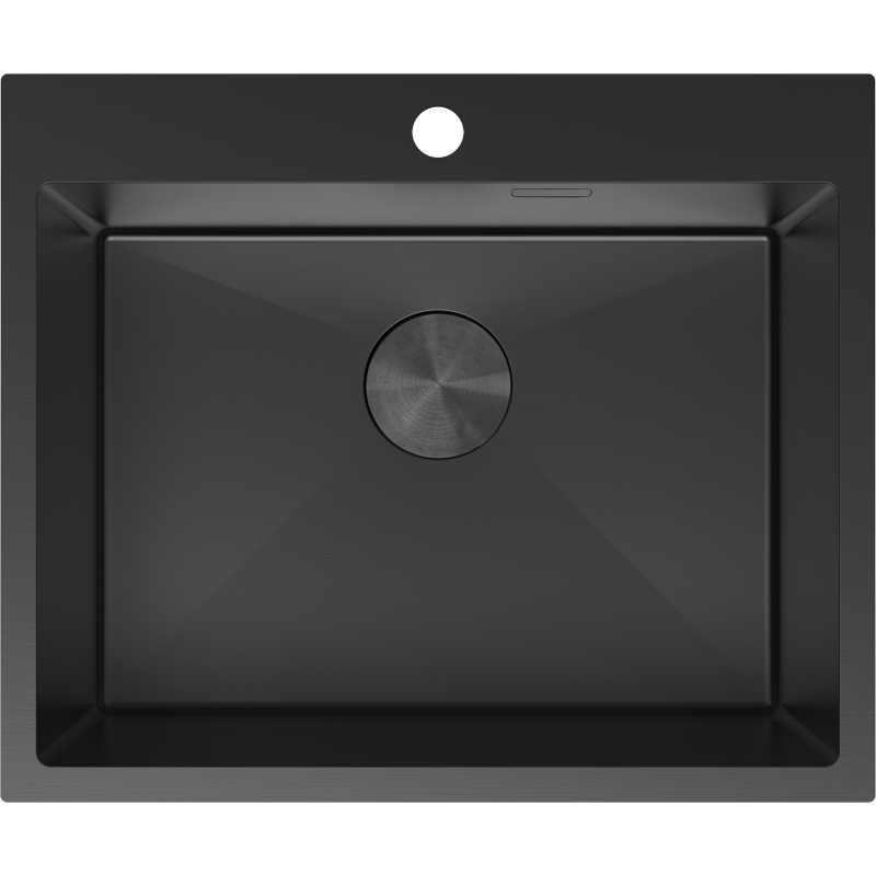 Mexen Solix plieninė plautuvė, 1 skyrius, 600 x 500 mm, juoda - 6408601000-70