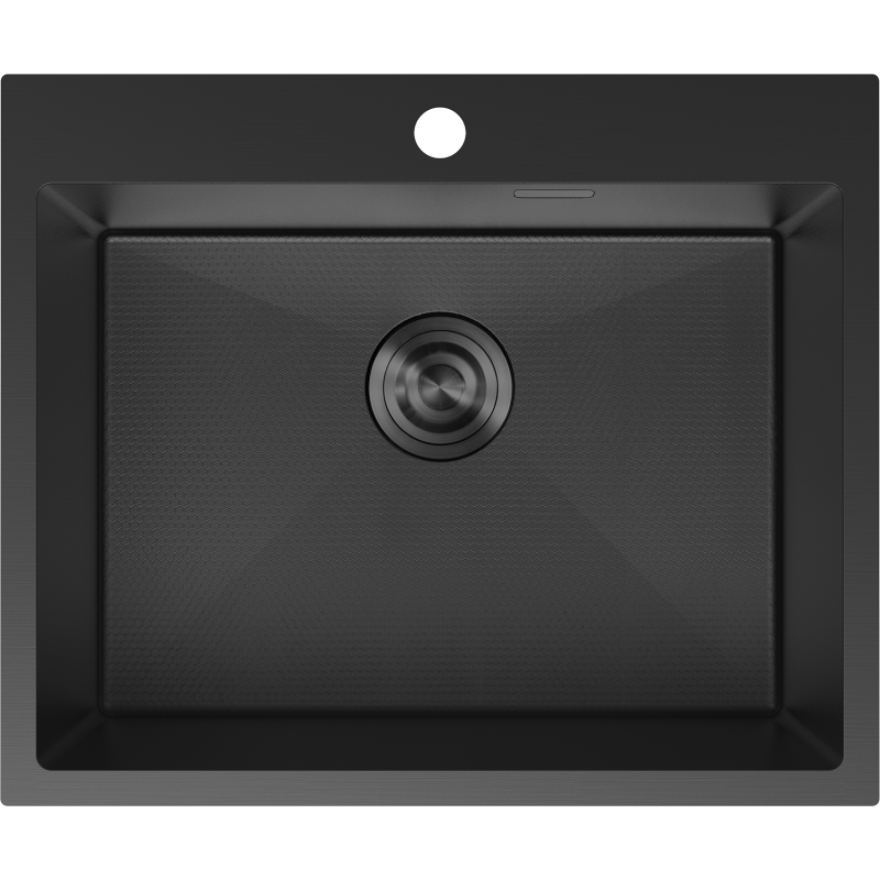 Mexen Solix plieninė kriauklė 1 skyrius 600 x 500 mm, juoda HC - 6408601000-70HC