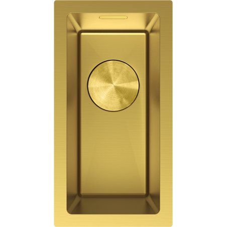 Mexen Trixo plieninė virtuvinė kriauklė, 1 skyrius, 230 x 440 mm, auksinė - 6411221000-55