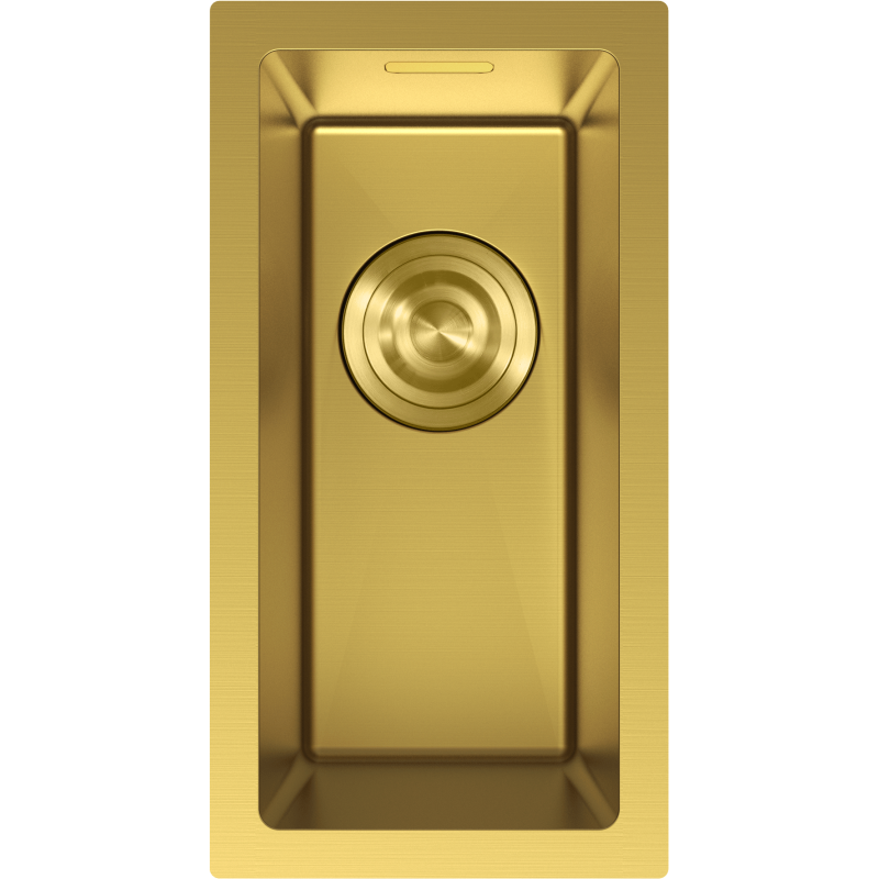 Mexen Trixo plieninė virtuvinė kriauklė, 1 skyrius, 230 x 440 mm, auksinė - 6411221000-55