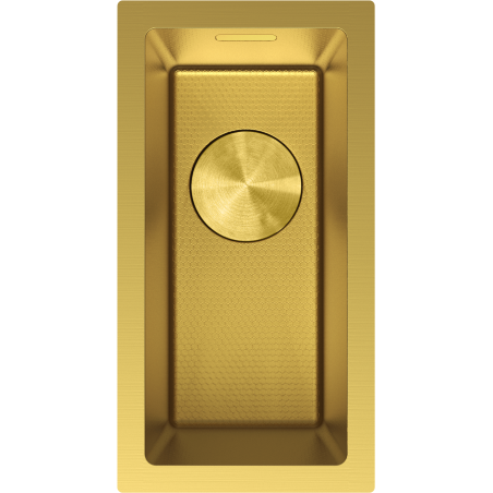 Mexen Trixo plieninė kriauklė 1-skyriumi 230 x 440 mm, auksinė HC - 6411221000-55HC