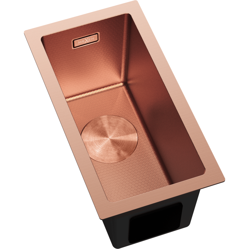 Mexen Trixo plieninė praustuvė 1 kamerų 230 x 440 mm, varis HC - 6411221000-65HC