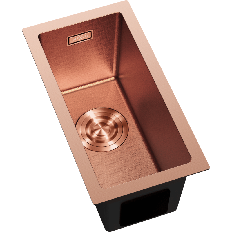 Mexen Trixo plieninė praustuvė 1 kamerų 230 x 440 mm, varis HC - 6411221000-65HC