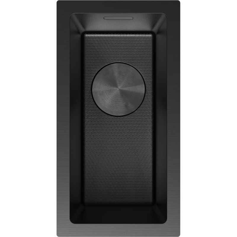 Mexen Trixo plieninė vienos kompo zlevo plaunamoji 230 x 440 mm, juoda HC - 6411221000-70HC