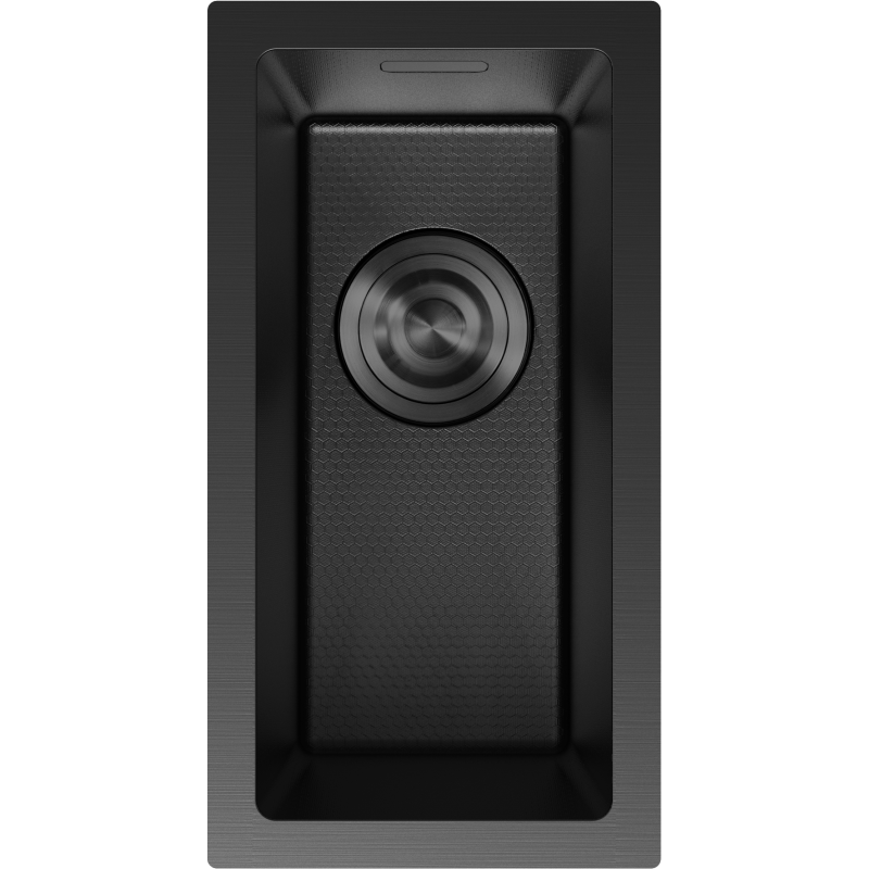 Mexen Trixo plieninė vienos kompo zlevo plaunamoji 230 x 440 mm, juoda HC - 6411221000-70HC