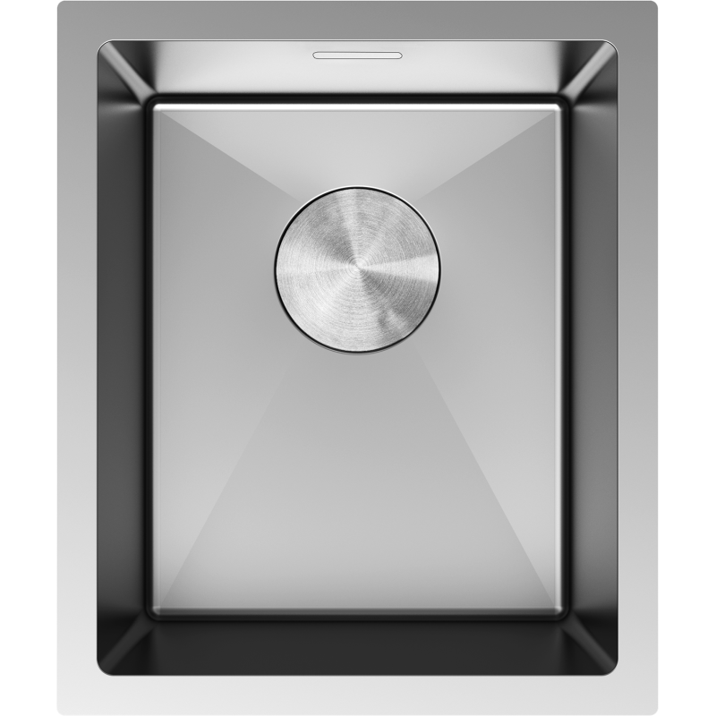 Mexen Trixo nerūdijančio plieno vienos kameros praustuvas 370 x 440 mm, inox - 6412371000-01