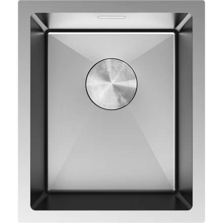 Mexen Trixo nerūdijančio plieno vienos kameros praustuvas 370 x 440 mm, inox - 6412371000-01