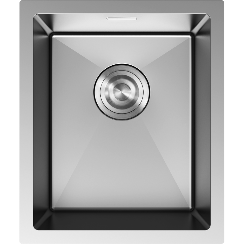 Mexen Trixo nerūdijančio plieno vienos kameros praustuvas 370 x 440 mm, inox - 6412371000-01