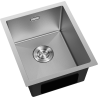 Mexen Trixo nerūdijančio plieno vienos kameros kriauklė 370 x 440 mm, inox HC - 6412371000-01HC