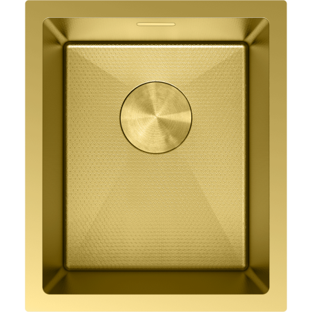 Mexen Trixo plieninė kriauklė, 1 skyrius, 370 x 440 mm, auksinė HC - 6412371000-55HC