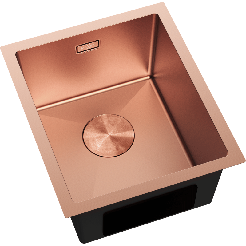 Mexen Trixo plieninė 1-kamerinė kriauklė 370 x 440 mm, varis - 6412371000-65