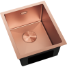 Mexen Trixo plieninė virtuvės kriauklė 1-dalinė 370 x 440 mm, varis - 6412371000-65