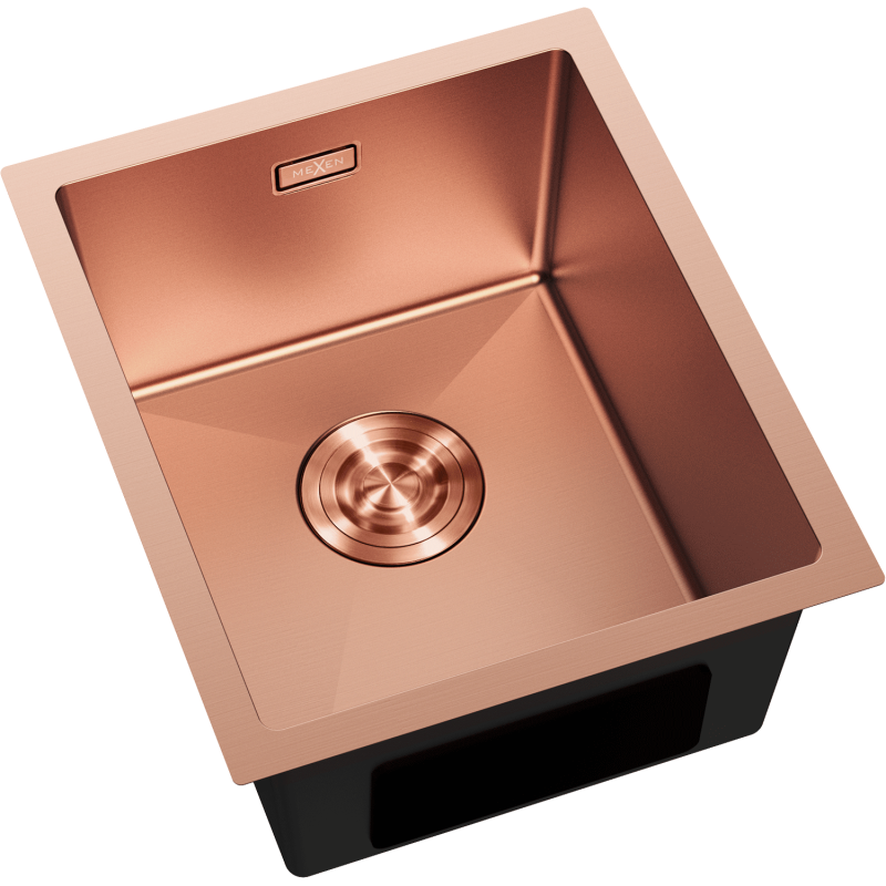 Mexen Trixo plieninė 1-kamerinė kriauklė 370 x 440 mm, varis - 6412371000-65