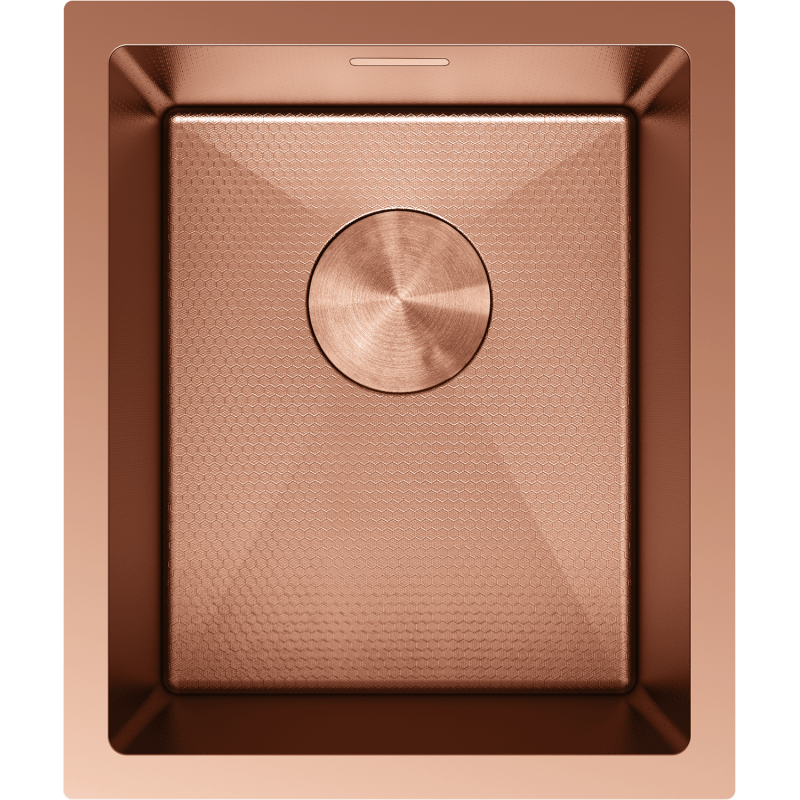 Mexen Trixo plieninė kriauklė vienos kameros 370 x 440 mm, varis HC - 6412371000-65HC