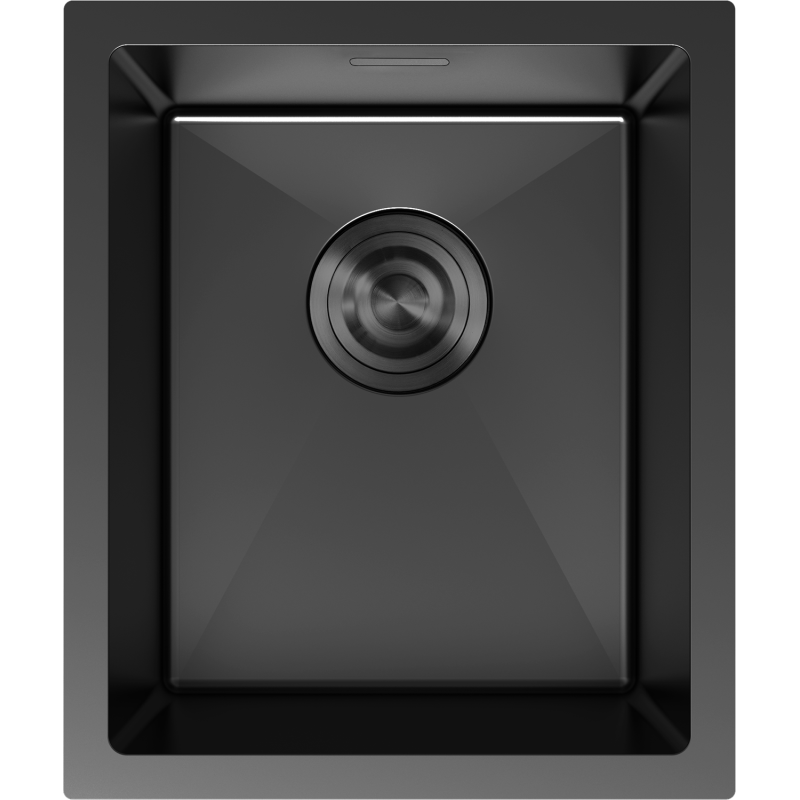 Mexen Trixo plieninė virtuvės kriauklė su viena kamera 370 x 440 mm, juoda - 6412371000-70