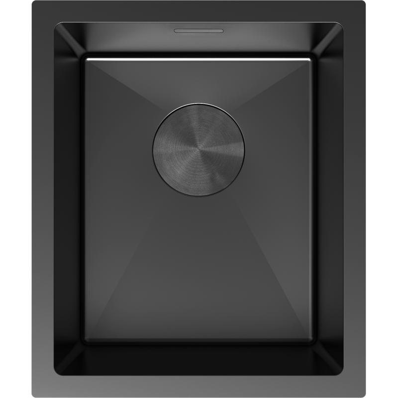 Mexen Trixo plieninė virtuvės kriauklė su viena kamera 370 x 440 mm, juoda - 6412371000-70