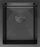 Mexen Trixo plieninė virtuvės kriauklė su viena kamera 370 x 440 mm, juoda - 6412371000-70