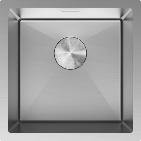 Mexen Trixo plieninė virtuvės kriauklė 1-skyrelis 440 x 440 mm, inox - 6413441000-01