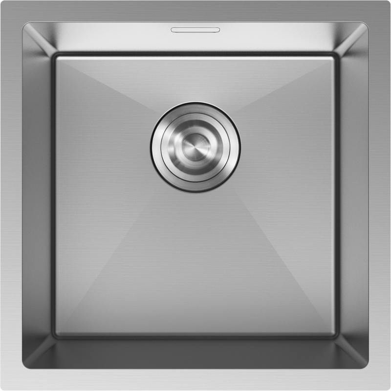 Mexen Trixo plieninė vieno dubens plautuvė 440 x 440 mm, inox - 6413441000-01