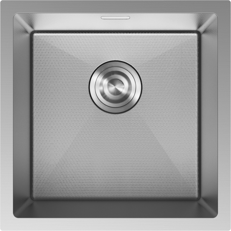 Mexen Trixo plieninė vienos kameros kriauklė 440 x 440 mm, inox HC - 6413441000-01HC