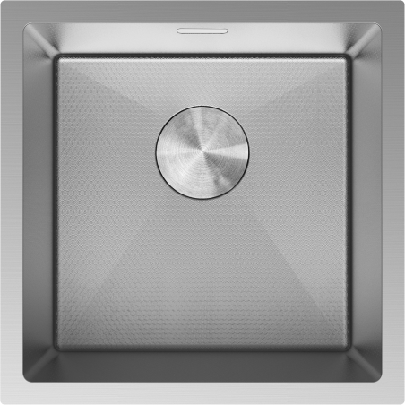 Mexen Trixo plieninė vienos kameros kriauklė 440 x 440 mm, inox HC - 6413441000-01HC