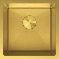 Mexen Trixo plieninė vienos kameros kriauklė 440 x 440 mm, auksinė HC - 6413441000-55HC