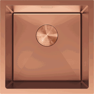 Mexen Trixo plieninė virtuvės kriauklė 1 skyrius 440 x 440 mm, vario spalvos - 6413441000-65