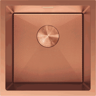 Mexen Trixo plieninis vienos kameros virtuvės kriauklė 440 x 440 mm, varis HC - 6413441000-65HC