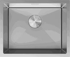 Mexen Trixo plieninė plautuvė vienos sekcijos 540 x 440 mm, inox - 6414541000-01