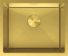 Mexen Trixo nerūdijančio plieno vienos kameros plautuvė 540 x 440 mm, auksinė - 6414541000-55