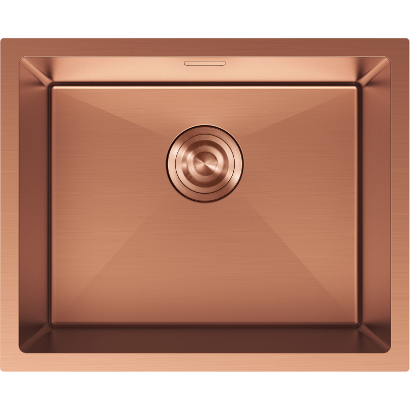 Mexen Trixo nerūdijančio plieno vienos kameros kriauklė 540 x 440 mm, varinė - 6414541000-65