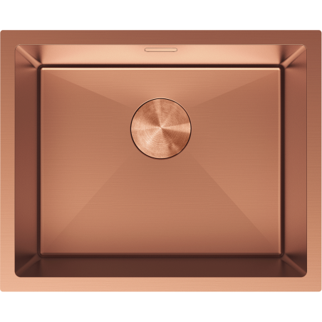 Mexen Trixo nerūdijančio plieno vienos kameros kriauklė 540 x 440 mm, varinė - 6414541000-65