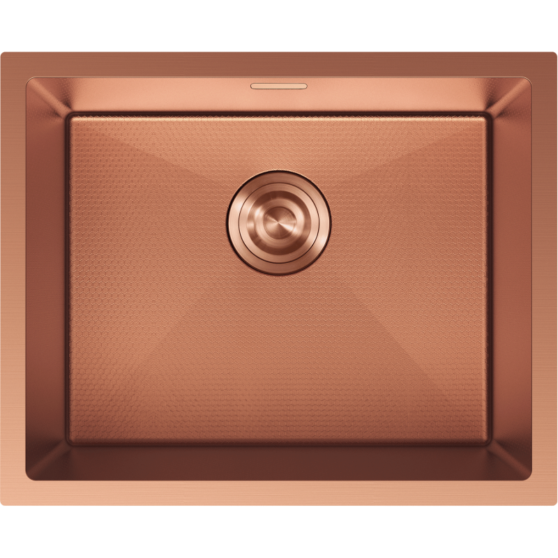 Mexen Trixo plieninė vienos kameros kriauklė 540 x 440 mm, varis HC - 6414541000-65HC