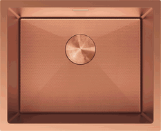 Mexen Trixo vienos plautuvės kameros plieninis kriauklė 540 x 440 mm, vario HC - 6414541000-65HC