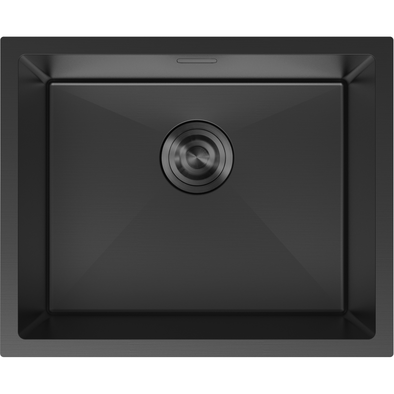 Mexen Trixo plieninė vienos kameros plautuvė 540 x 440 mm, juoda - 6414541000-70