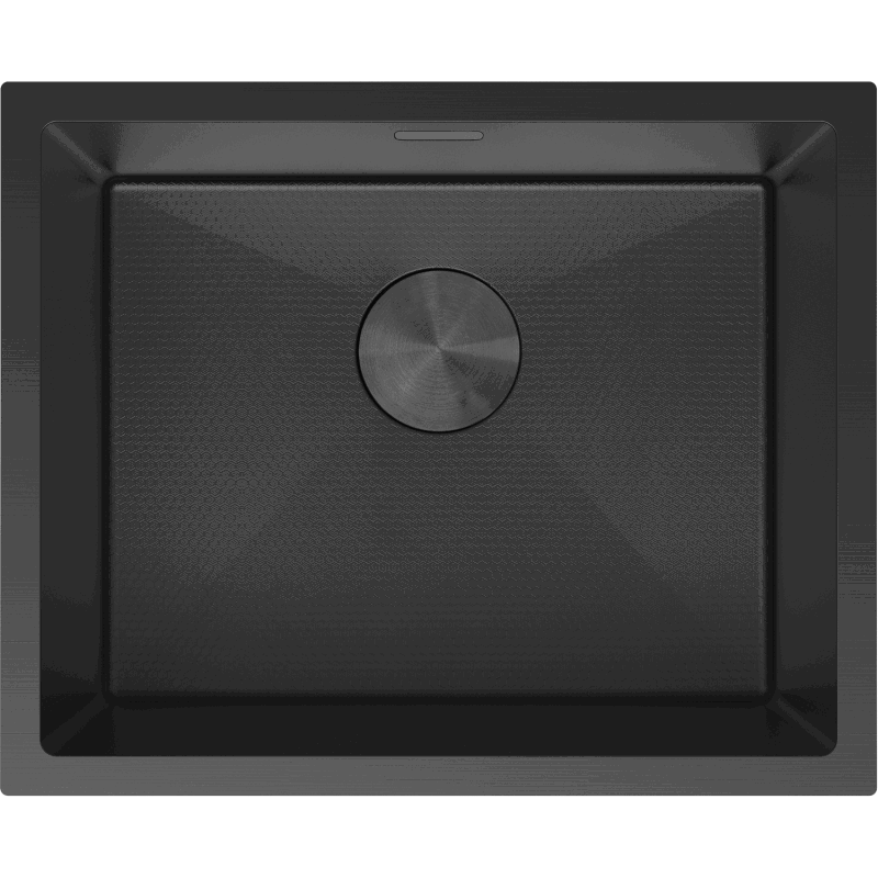 Mexen Trixo plieninė vienos kameros kriauklė 540 x 440 mm, juoda HC - 6414541000-70HC