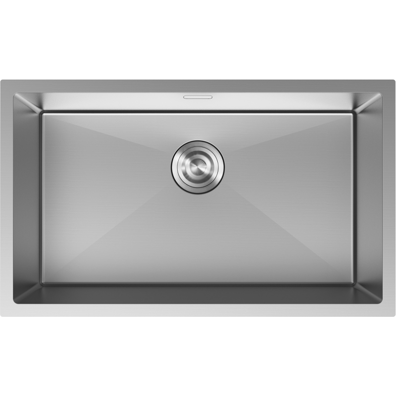 Mexen Trixo plieninė kriauklė, vienos dalies, 750 x 440 mm, inox - 6415751000-01