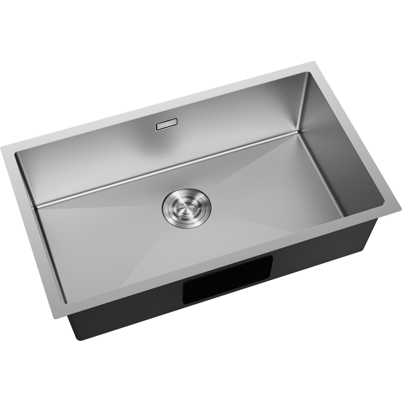 Mexen Trixo plieninė kriauklė, vienos dalies, 750 x 440 mm, inox - 6415751000-01