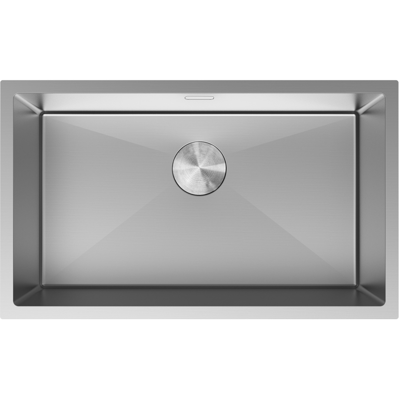 Mexen Trixo plieninė kriauklė, vienos dalies, 750 x 440 mm, inox - 6415751000-01
