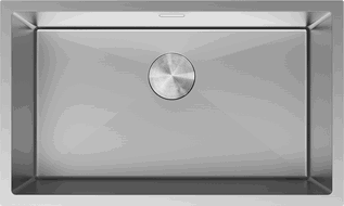 Mexen Trixo plieninė kriauklė, vienos dalies, 750 x 440 mm, inox - 6415751000-01