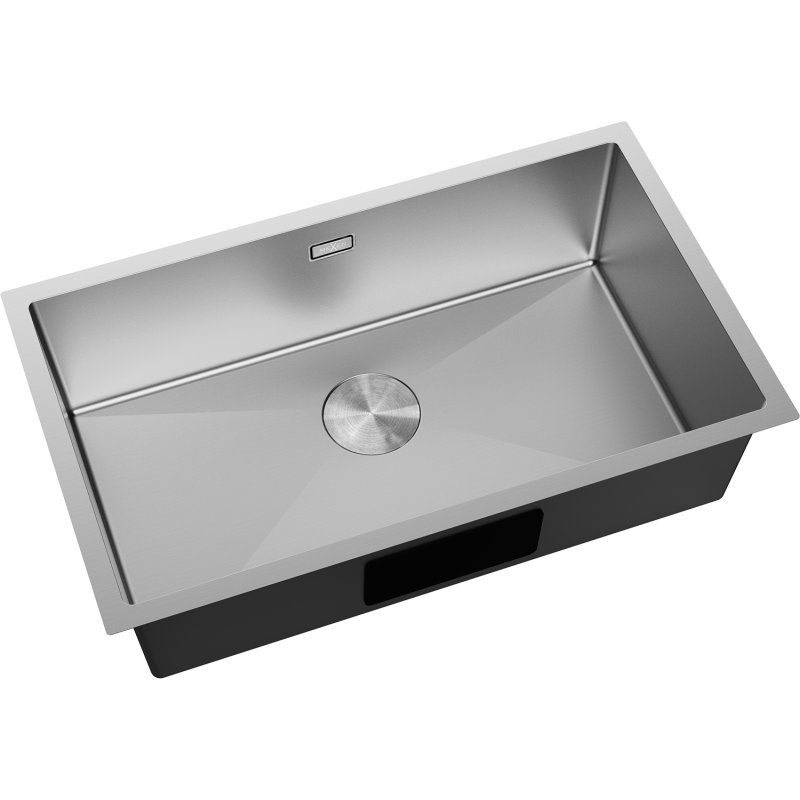 Mexen Trixo plieninė kriauklė, vienos dalies, 750 x 440 mm, inox - 6415751000-01